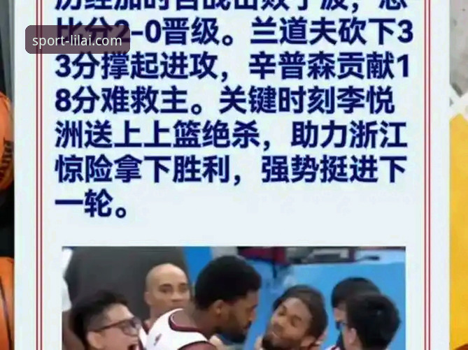 CBA季后赛浙江加时险胜宁波深度评测：利来体育平台见证兰道夫绝地反击